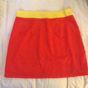 Fluorescent Pink and Yellow Skirt